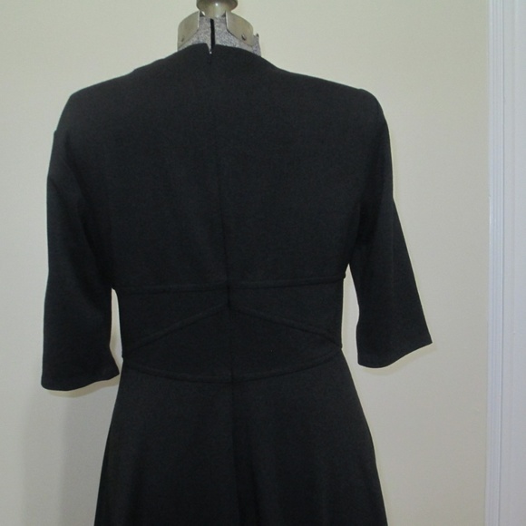 Z Spoke Black L/S Ponte Dress Sz 8 - Picture 3 of 7